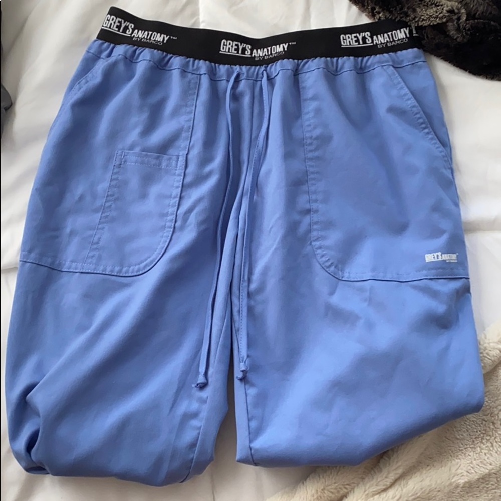 Greys anatomy blue scrub pants